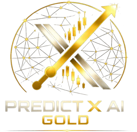 Predict X AI Gold Logo - Robô Trader Inteligência Artificial