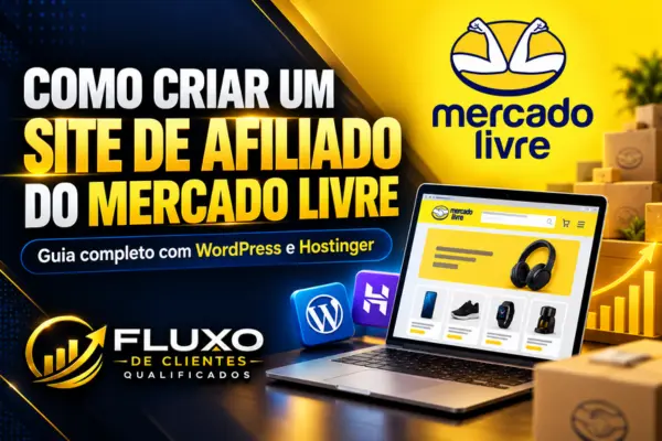 Empreendedor criando um site de afiliado do Mercado Livre no WordPress