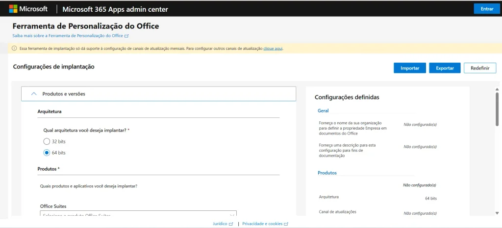 Ferramenta de Personalização do Office